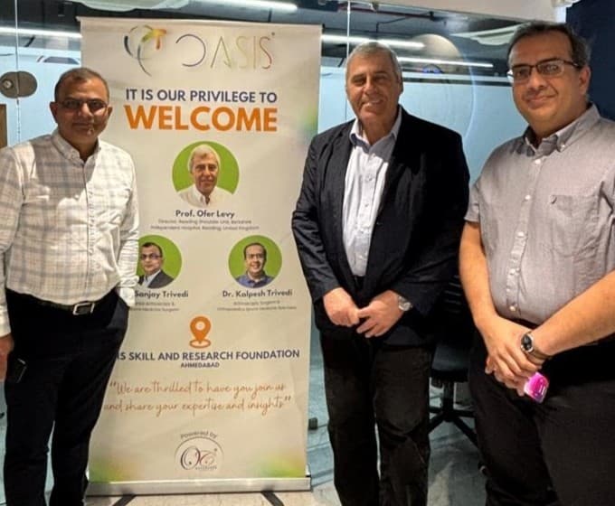 Dr. Sanjay Trivedi receiving recognition at OASO 2026